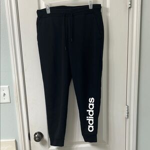 Adidas Black Track Pants Slim Fit